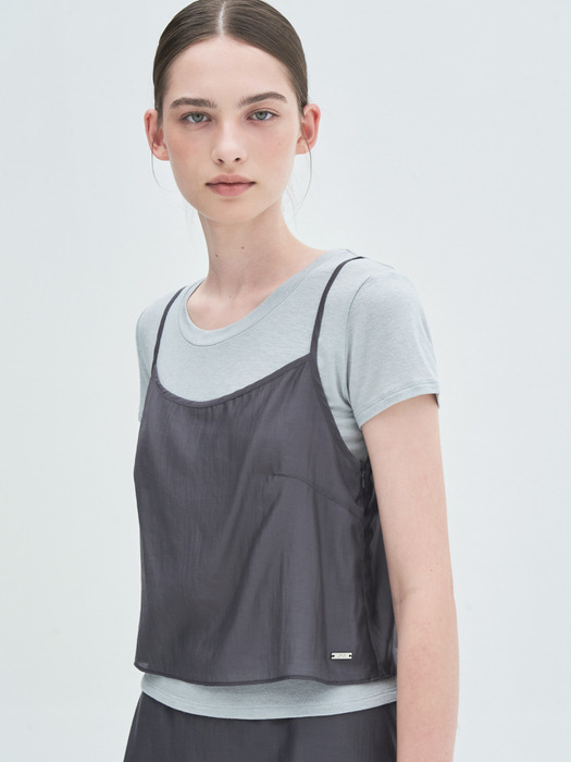 SEE THROUGH SLEEVELESS TOP_TT3S119CH