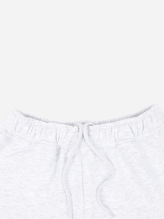 arch logo Graphic Cutting Sweat Shorts_Gray