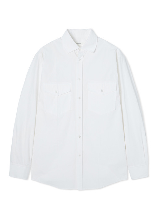 UNISEX, Pocket Classic Shirt / White