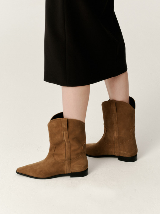 Suede Western Boots LC277_2cm/ 4color