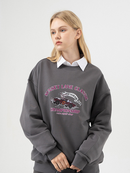 VINTAGE CHAMP BUNNY SWEATSHIRTS (CHARCOAL)