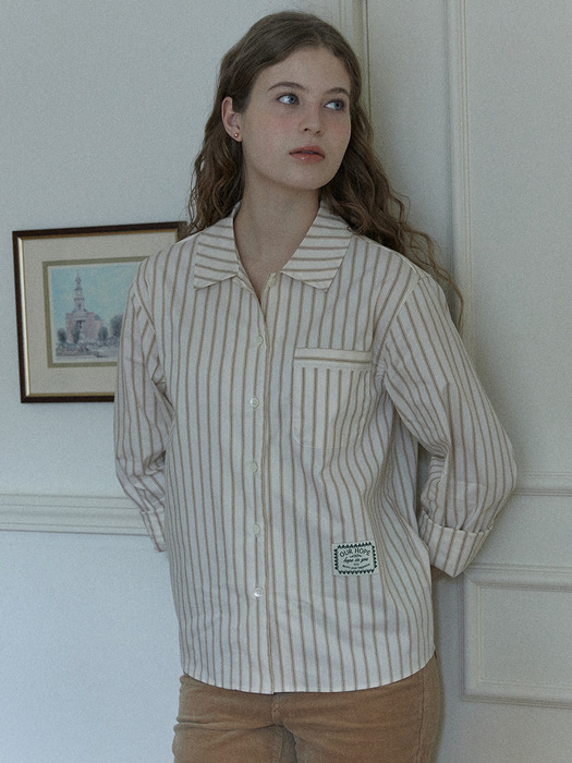 Day Stripe Shirt - Beige