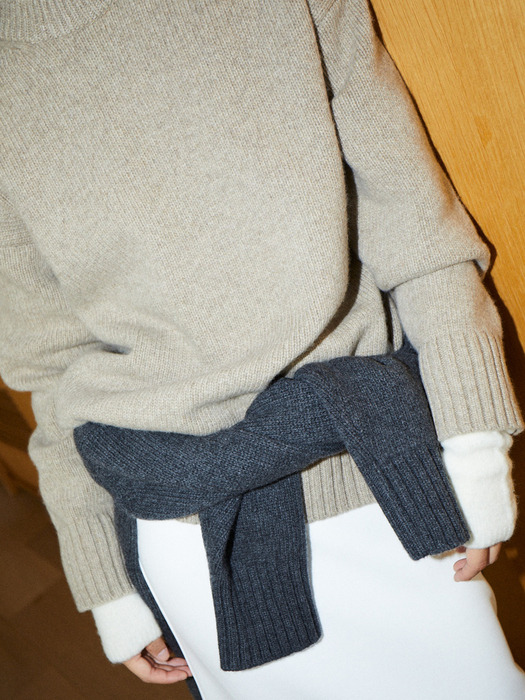 Cashmere oversized knit (2colors)