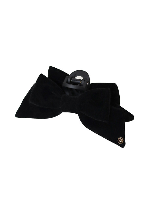 mini_classique velvet gold edge ribbon hair clip HC029