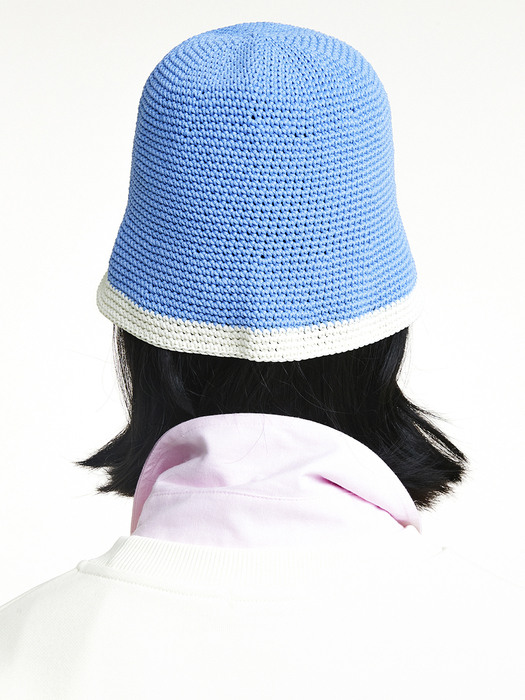 R HAND-MADE KNIT BUCKET HAT [2colors]