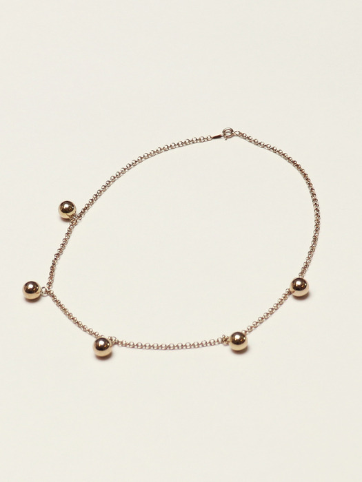 ball drop necklace _ 2 size