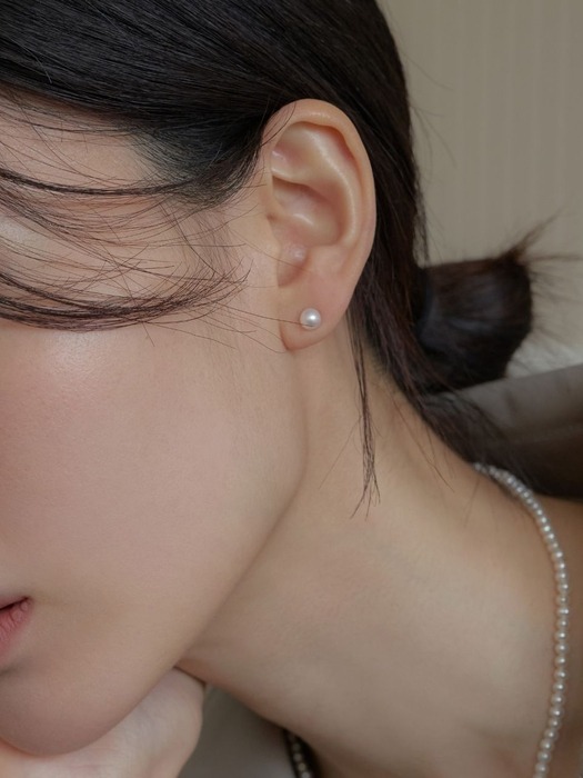 14K Daily Pearl Earring (3 Size)