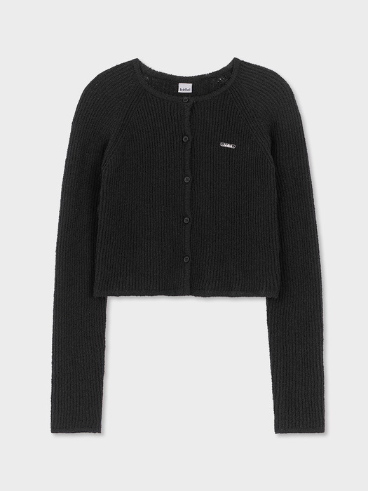 Raglan Sleeve Cardigan BLACK