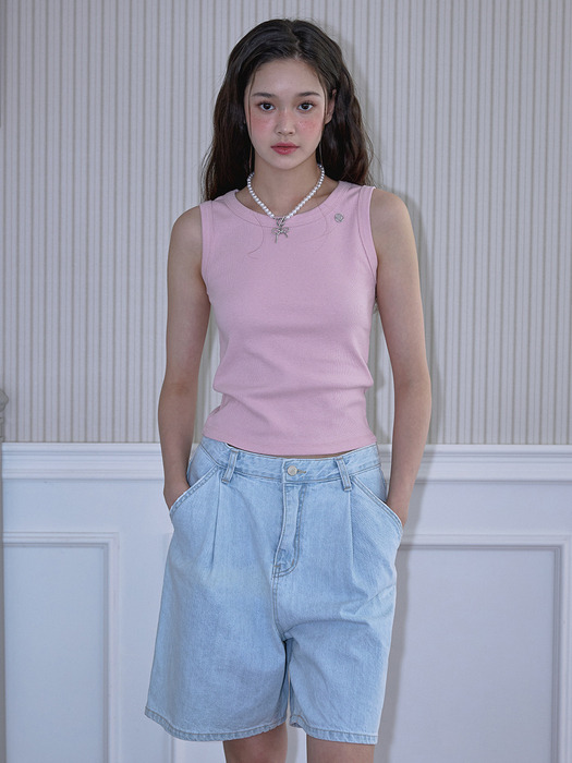 Silver Point Sleeveless [Pink]