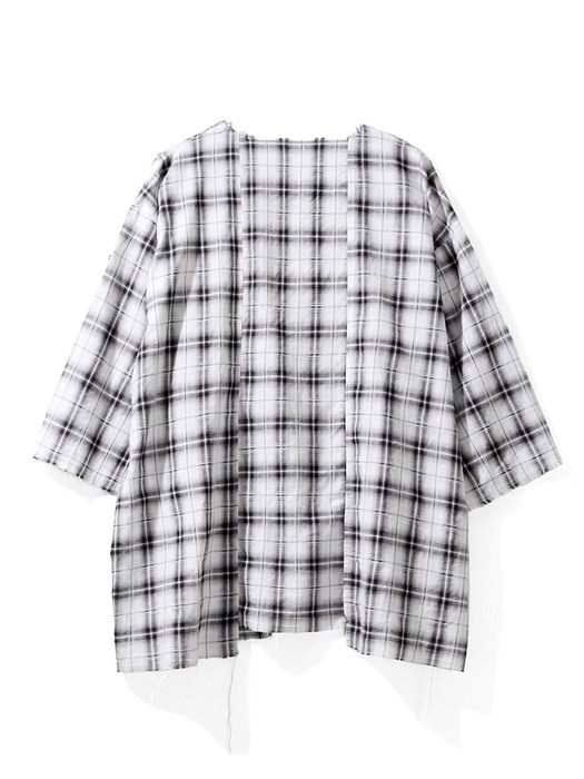 DIVIDE UNSTEADY CHECK PULLOVER_WH CHECK