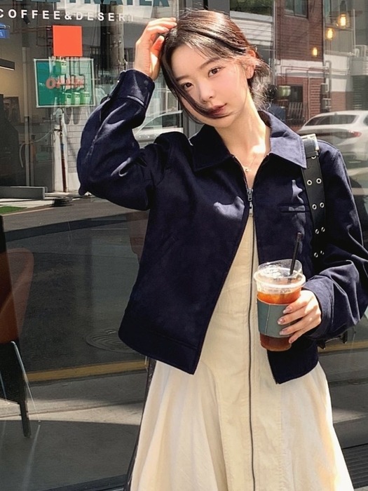 스웨이드 집업 트러커 자켓_2colors