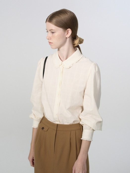 corduroy scrunchie - beige