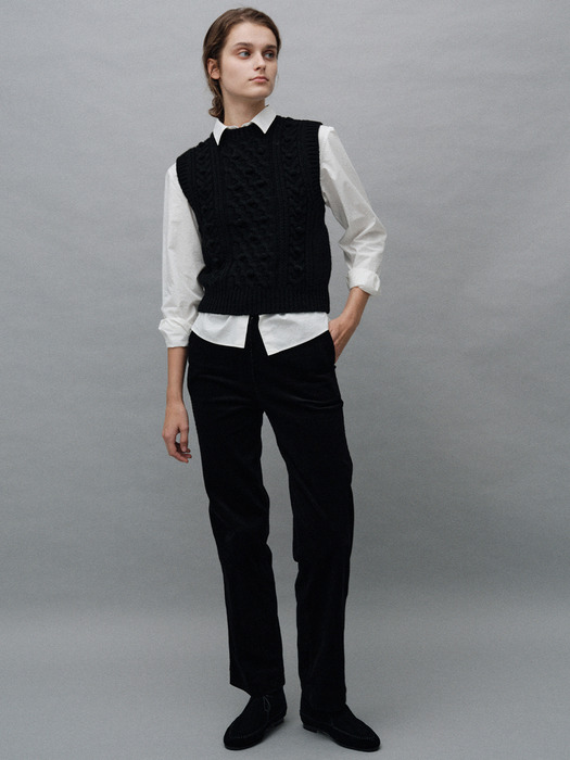 Latti wool vest (Black)