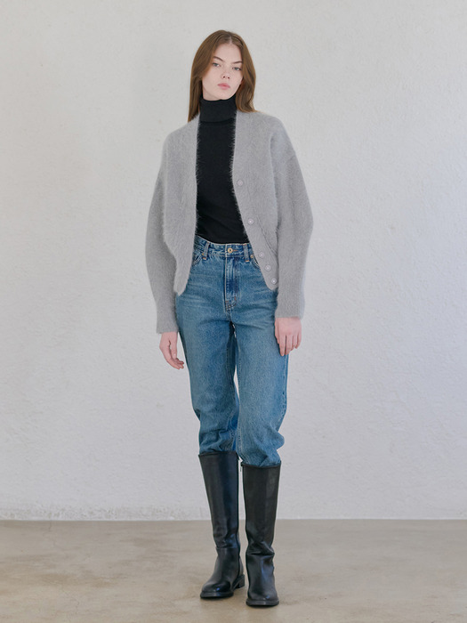 24WN angora cardigan [DV/GY]