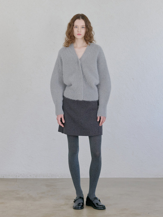 24WN angora cardigan [DV/GY]