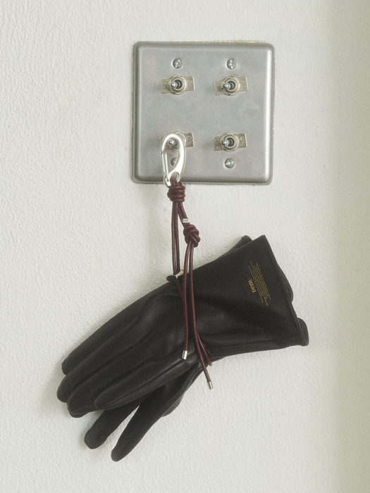 Glove Holder Leather strap Keyring [2color]