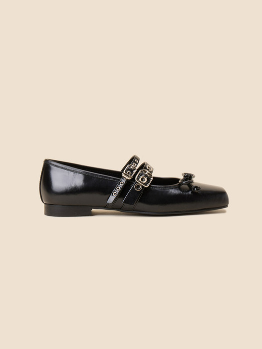 Ballerina point flats(black)_DG1DS25012BLK