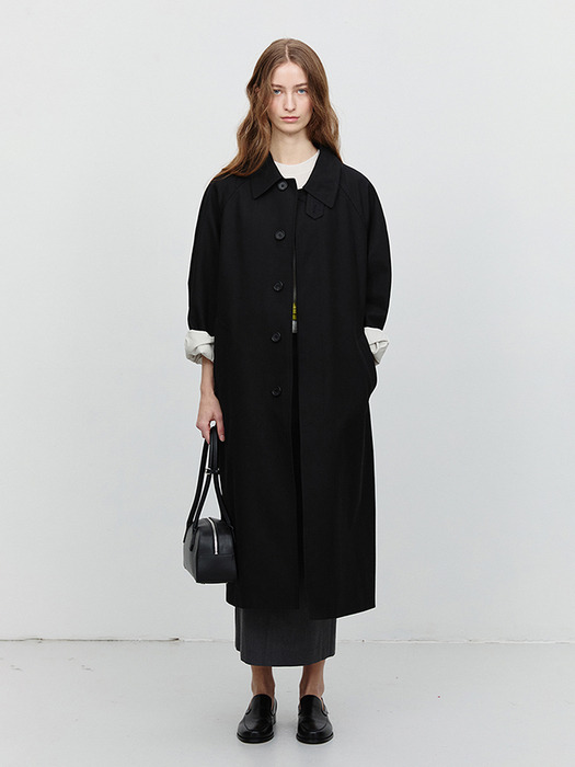 UNISEX REFINED MAC COAT BLACK_UDTR5A101BK