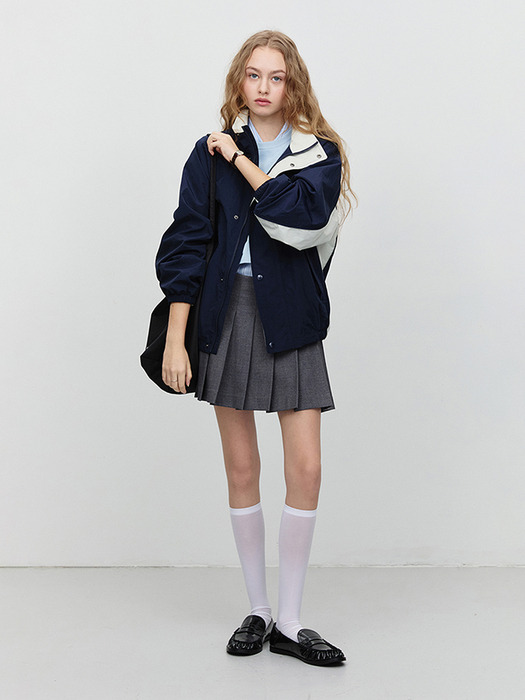 UNISEX LIGHT WIND BREAKER NAVY_UDJU5A108N2