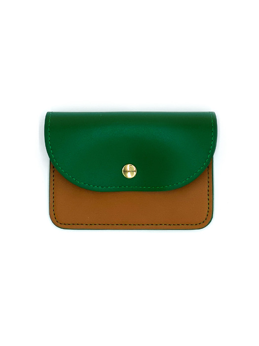 [byAtelier] EASY WALLET - CAMEL\/GREEN