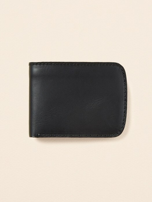 수제가죽 슬림 반지갑Bifold slim wallet JB812-010(bk)