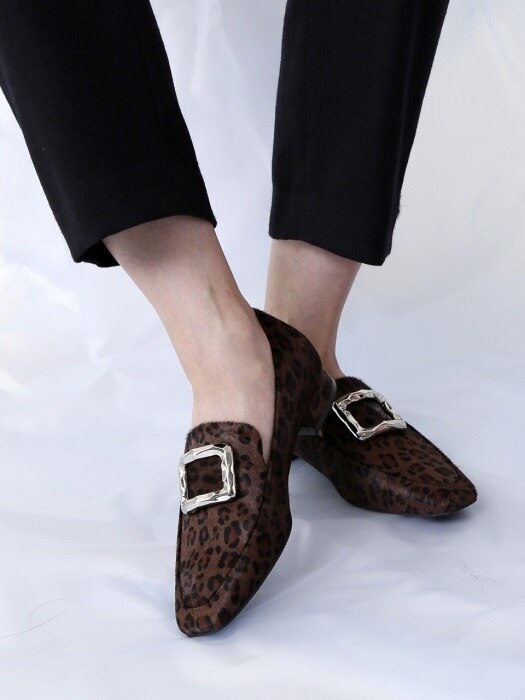 BIP18316 WAVE LOOP LOAFER DARK BROWN