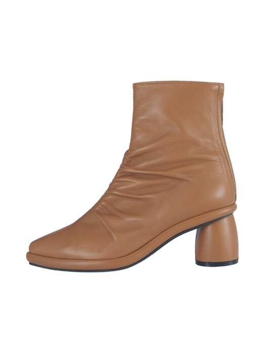 RJ4-SH013 / Shirring Middle Ankle Boots