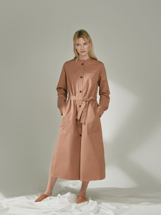TRENCH ONEPIECE :CAMEL