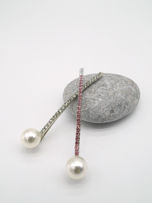 [단독] Pearl & Cubic Hair Pin