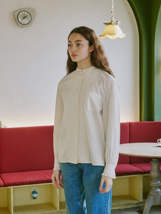 3in1 Grace Pintuck Blouse_Ivory