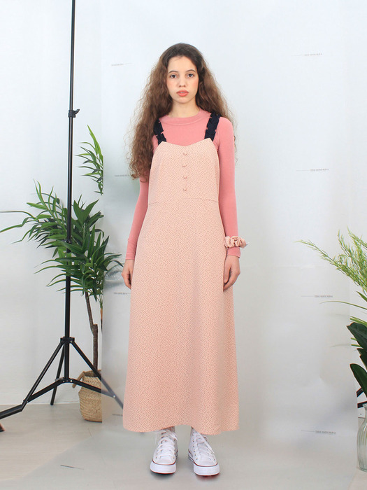 Aria dot dress (pink)