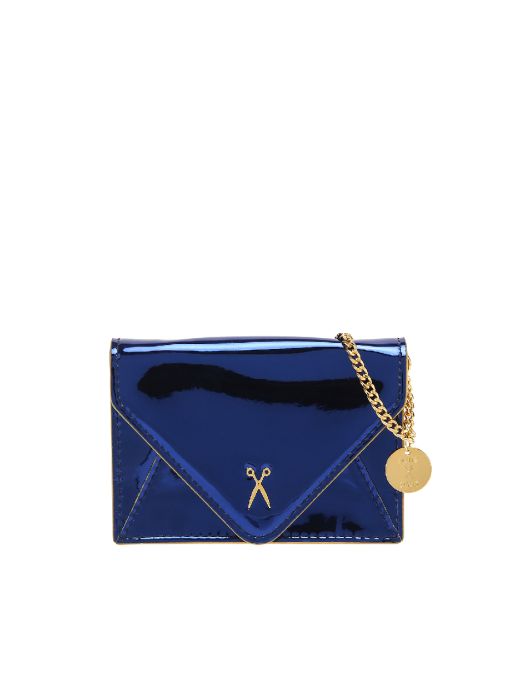Easypass Amante Card Wallet with Chain Mirror Blue