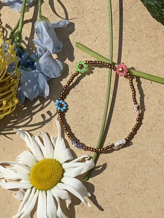 Flower Garden Beads Bracelet_Vivid