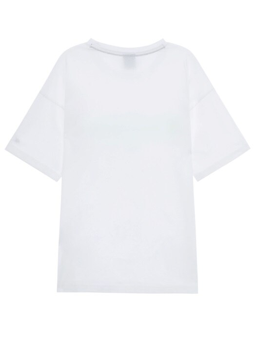 [EU] 칼라 Champion 로고 반팔 티셔츠 (WHITE) CKTS0E243WT