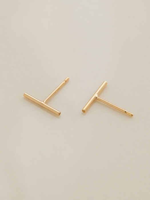 14k gf thin stick earrings (14k 골드필드)