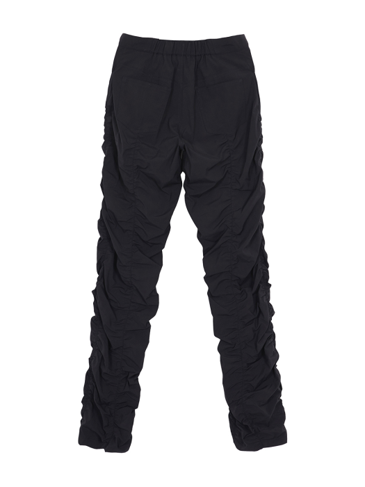 Shirring Nylon Pants in Black_VW0AL2100