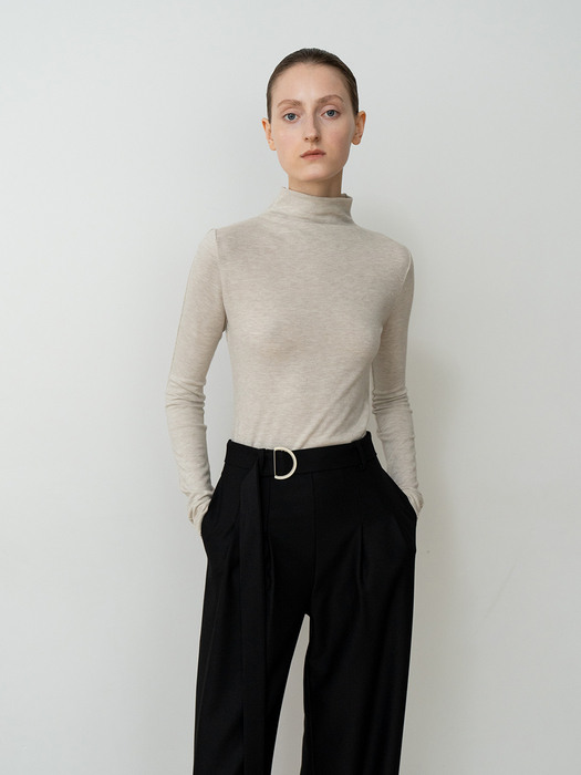 TURTLENECK SLIM CASUAL TOP OM