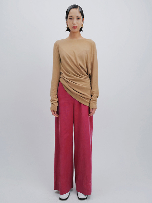  CUPRO BANDING TROUSERS (PINK)