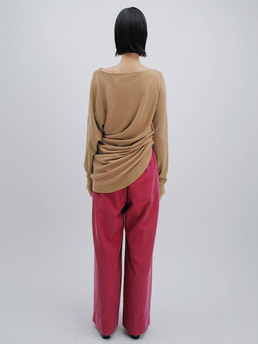  CUPRO BANDING TROUSERS (PINK)