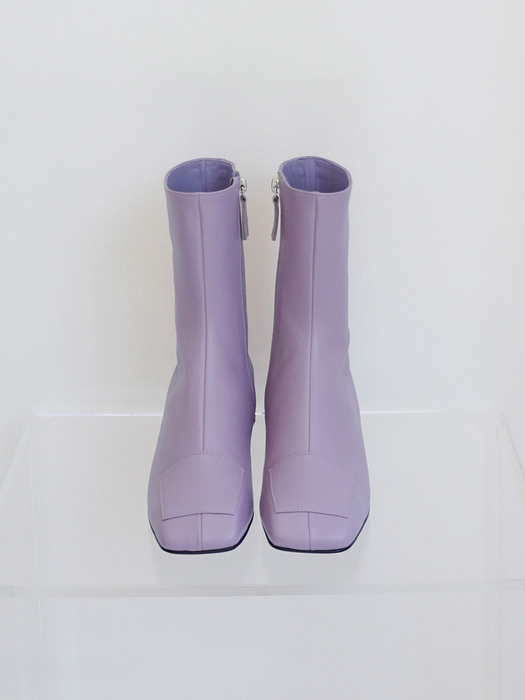 Square patches boots Lilac