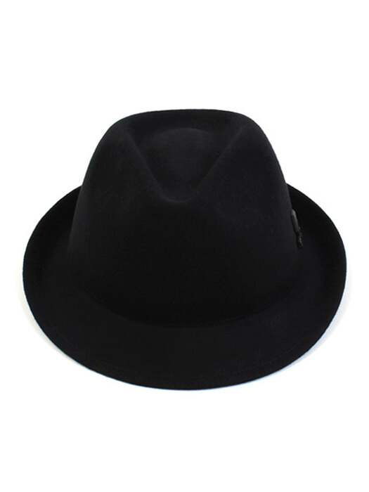 BU Black Short Wool Fedora BK 울페도라