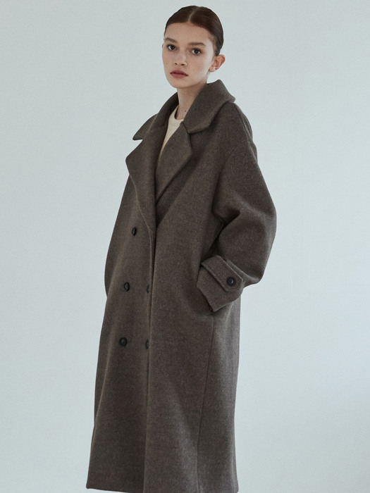 amr1167 double long coat (brown)