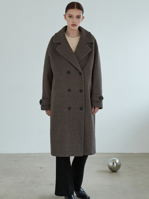amr1167 double long coat (brown)