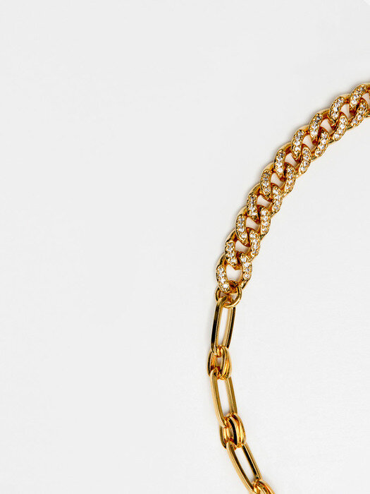 GOLD CHAIN MIX NECKLACE GOLD