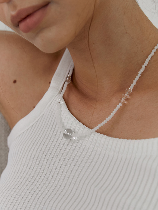 pure quartz necklace
