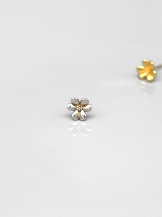 Mini star flower simple silver Eearings 미니 별 꽃 심플 은침 귀걸이