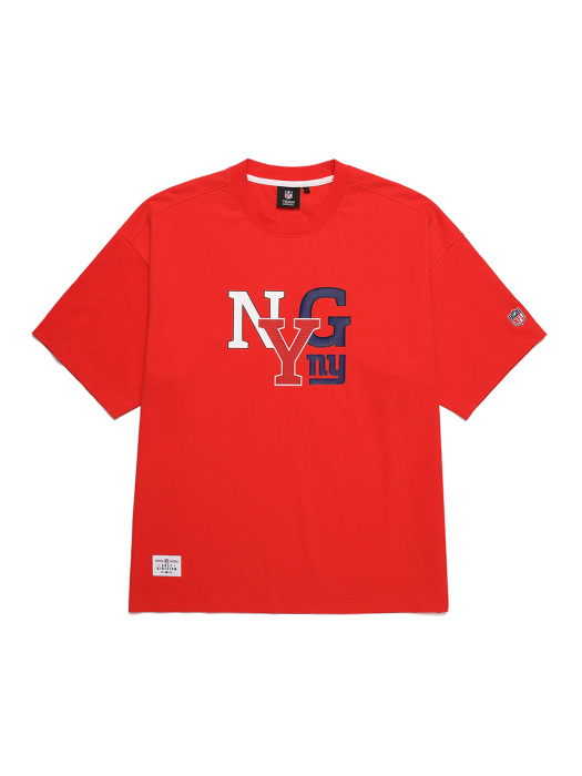 F212MTS314 뉴욕 자이언츠 숏 슬리브 티셔츠 NFL RED