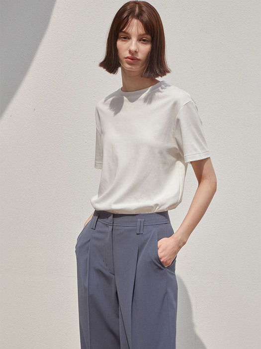 Belt Loop Pointed Pants [Blue]