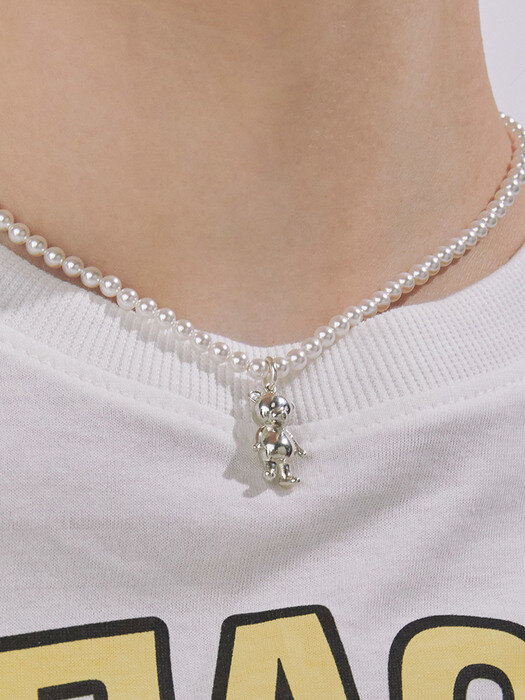 [단독][Silver 925] Lagom Swan Pearl Silver Necklace