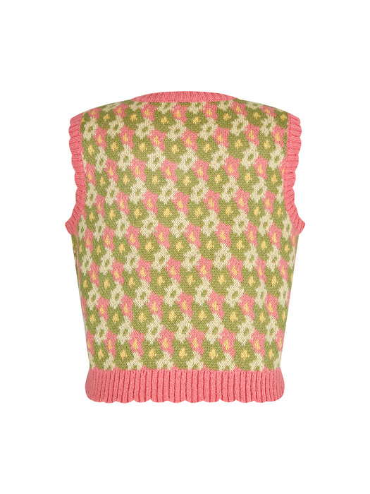 flora knit vest (pk)